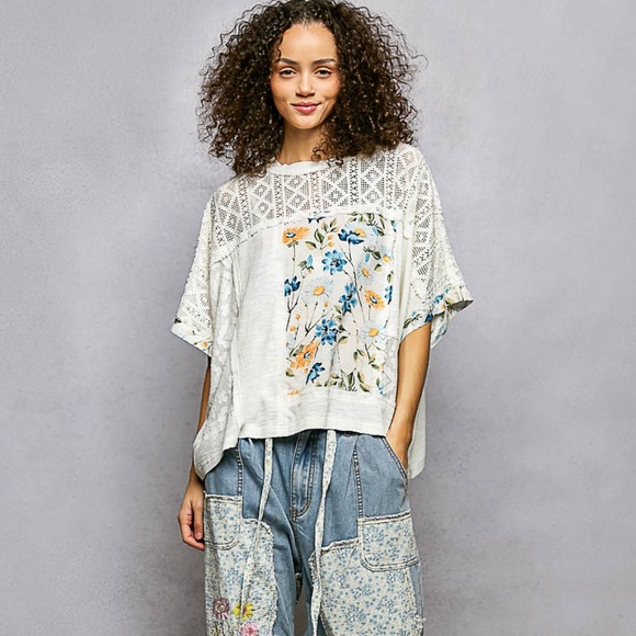 POL Tops - POL Patchwork Blouse